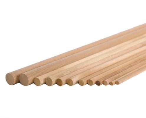16 mm Boy Kavela (Kayın) Düz (10'lU Paket) (1 Metre)