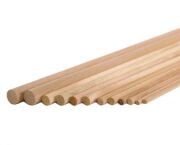 25 mm Boy Kavela (Kayın) Düz (5'li Paket) (1 Metre)