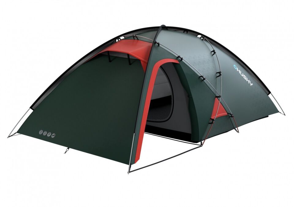 HUSKY Felen 3+1 Kişilik Çadır Yeşil