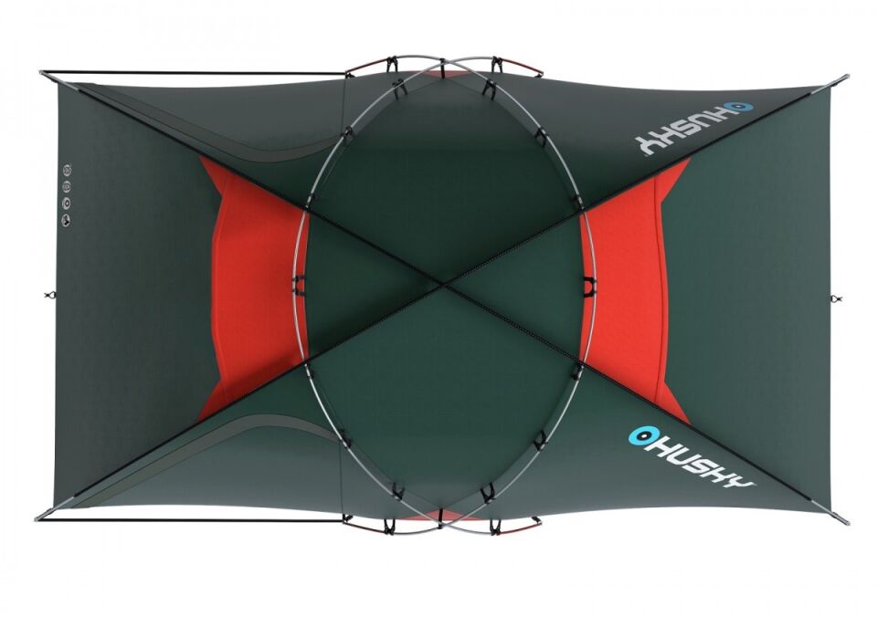 HUSKY Felen 3+1 Kişilik Çadır Yeşil