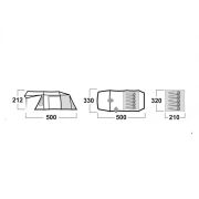 HUSKY Caravan Yeşil 12 m² Dural Çadır