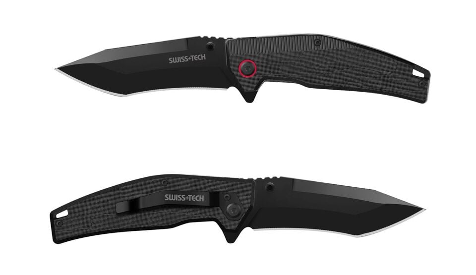 G10 Folding Knife-Black TiNi