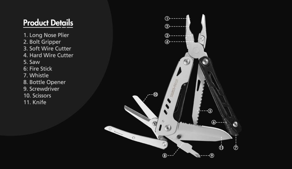 SwissTech 11-IN-1 Multi-Tools