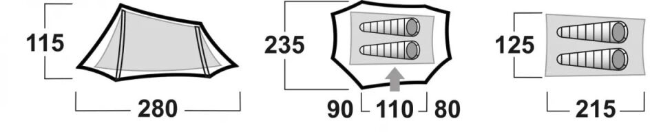 HUSKY Brunel 2 Kişilik Çadır