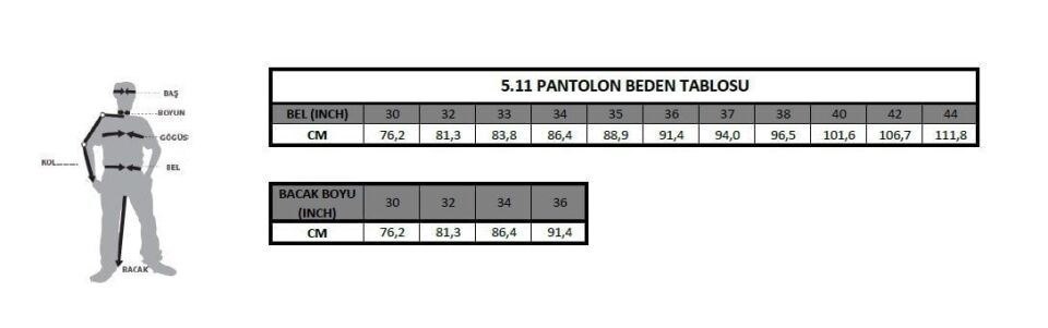 5.11 PATROL RAIN SIYAH PANTOLON