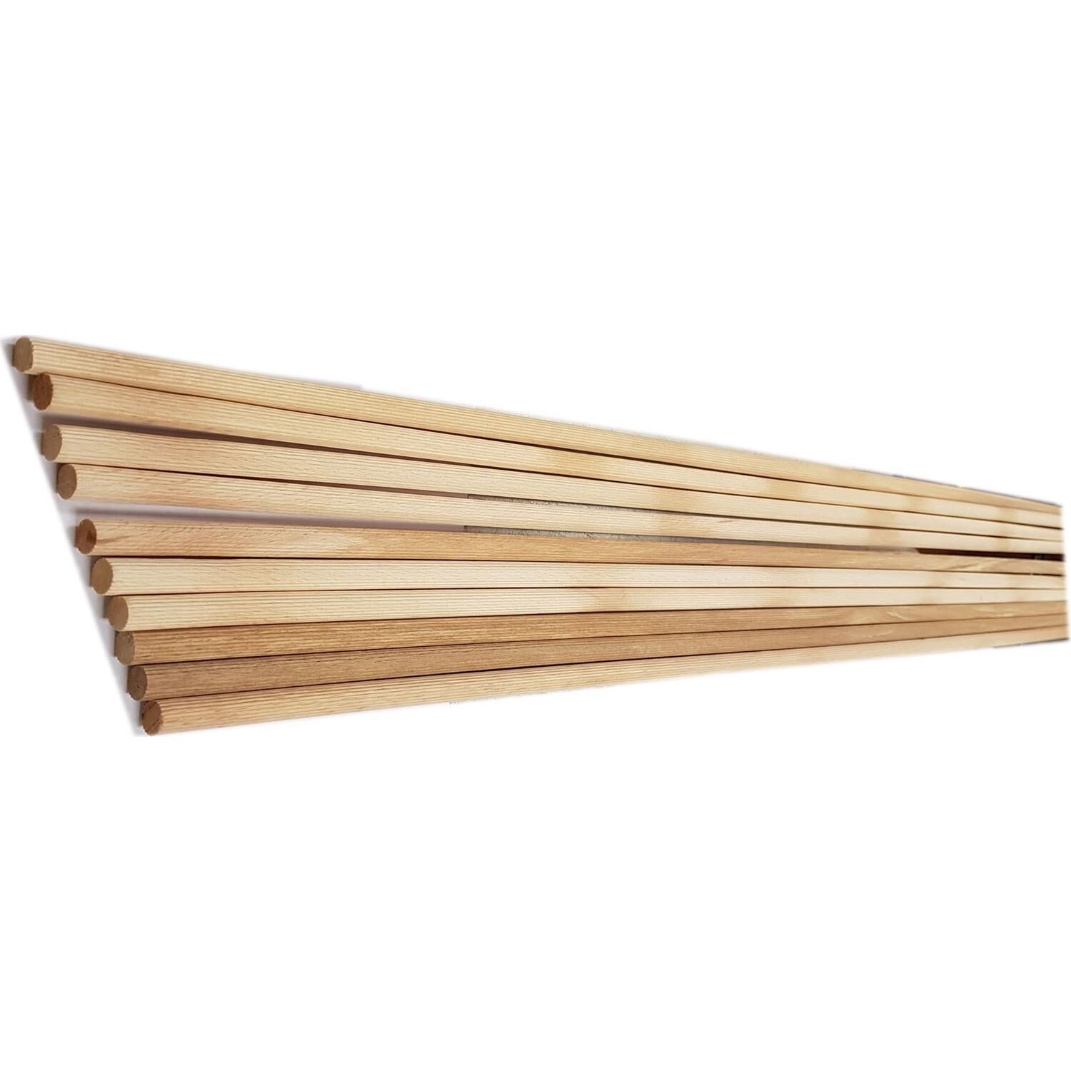 Mudemu 8 mm Boy Kavela (Kayın) Tırtıklı (25'li Paket)