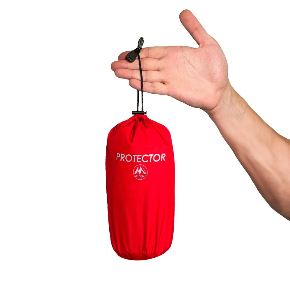Mudemu Protector Yağmurluk Panço Kırmızı