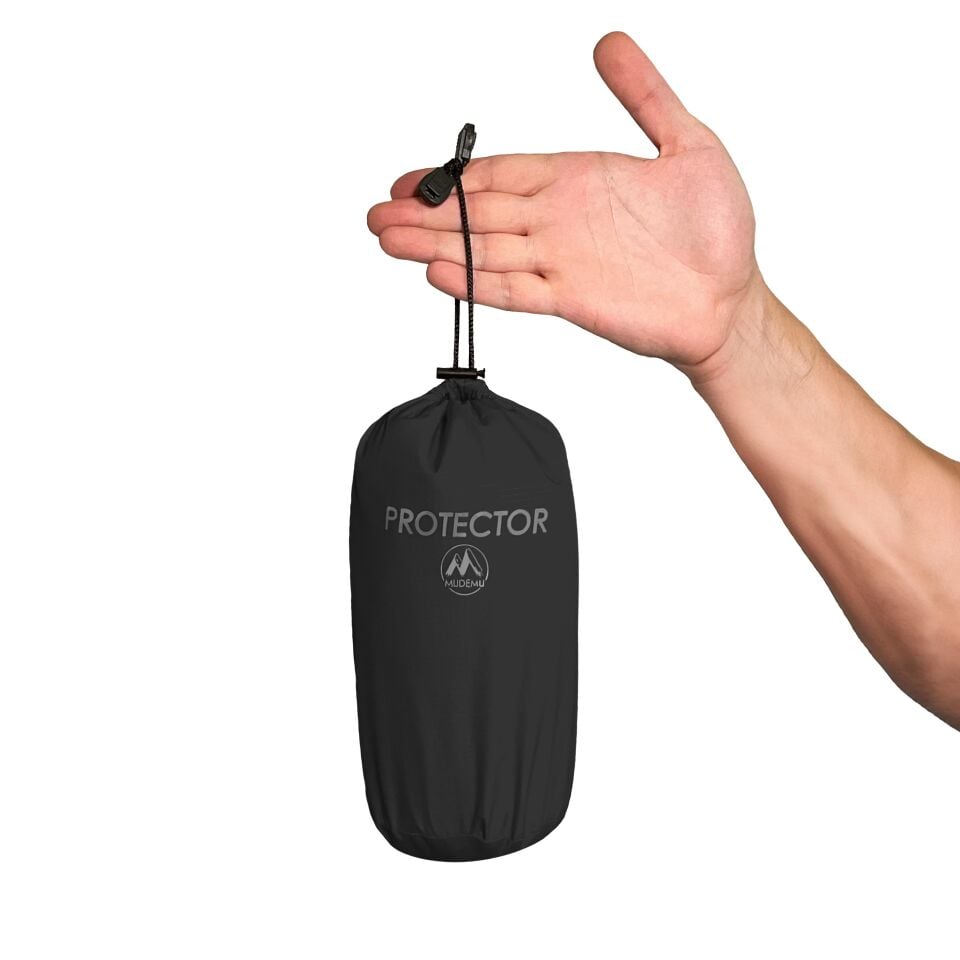 Mudemu Protector Yağmurluk Panço Siyah