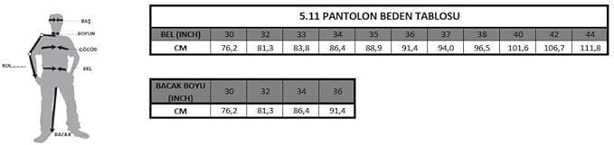 5.11 TACTICAL RIPSTOP TDU PANTOLON SIYAH