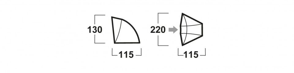 HUSKY Blum Mavi 2 Kişilik Çadır Plaj Çadırı