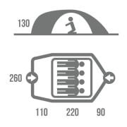 HUSKY Baron Yeşil 4 Kişilk Çadır