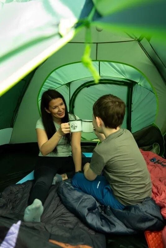 HUSKY Bizon Yeşil 4  Kişilik Çadır